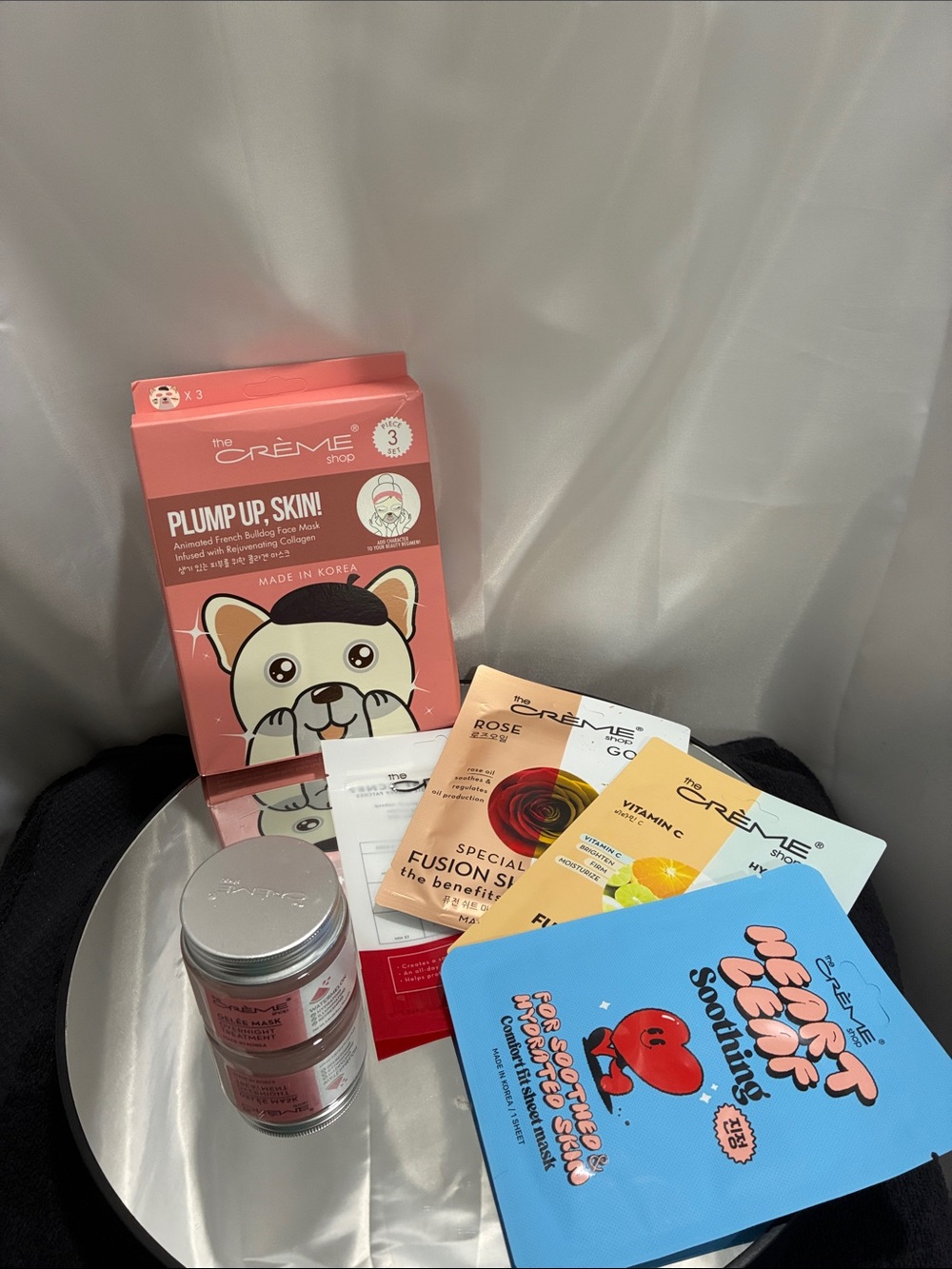 CrĆØme shop Face Mask Set - Pink Hydrating Collection & bundle items NWT